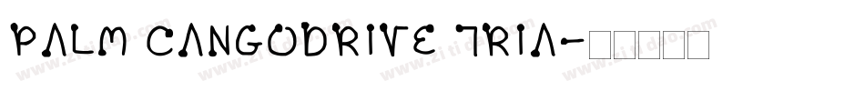 palm cangodrive tria字体转换